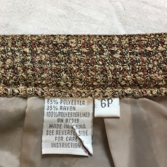VTG Zaralo Tweed Pencil Skirt, 6P - Picture 7 of 7